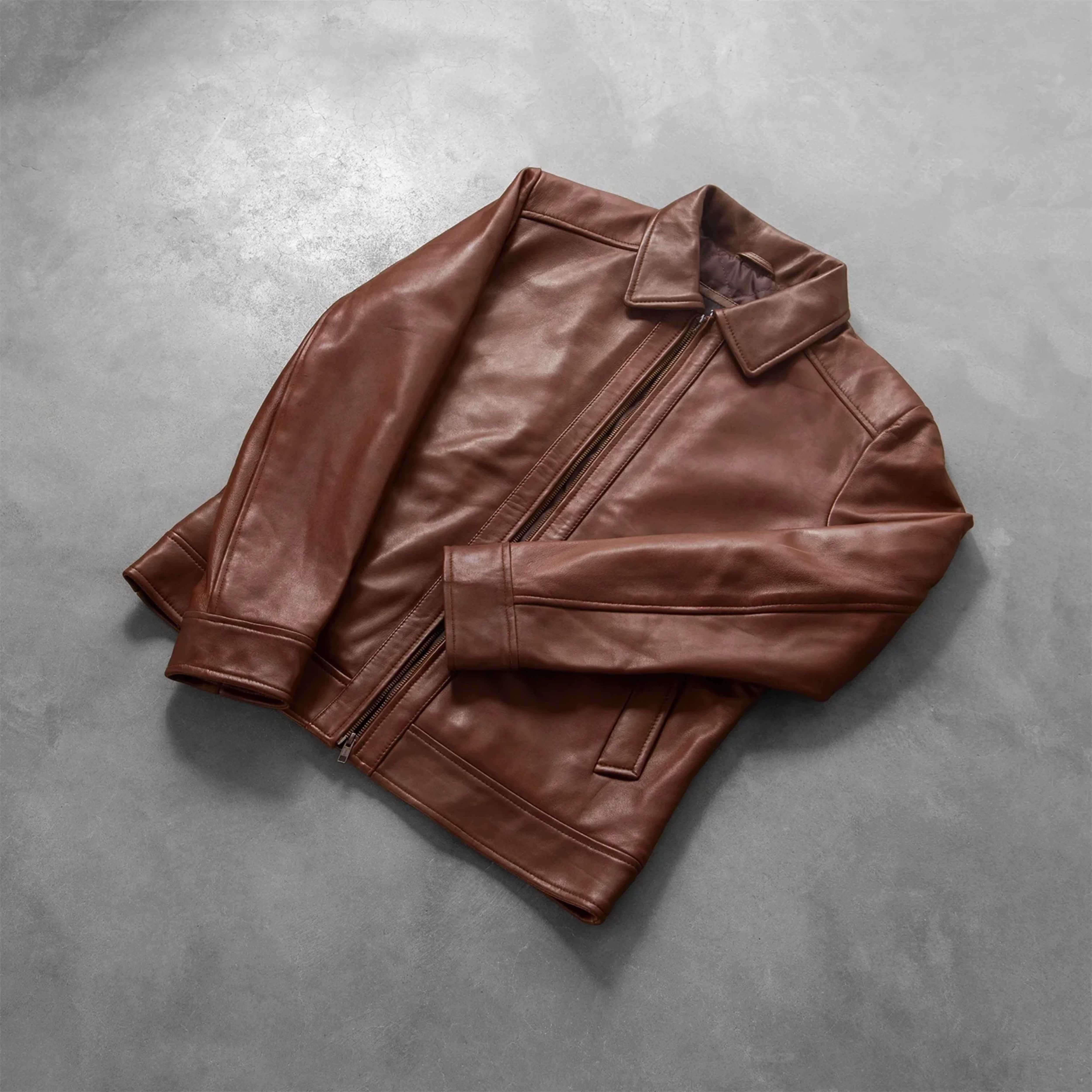 100% Original Sheepskin Leather Jacket